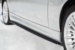 Seitenschweller Ansatz Cup Leisten für BMW 3er E90/91 M Paket schwarz Hochglanz