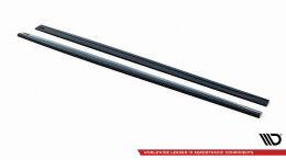 Seitenschweller Ansatz Cup Leisten passend für BMW 4er Coupe / Gran Coupe / Cabrio M-Paket F32 / F36 / F33 schwarz Hochglanz