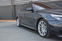 Seitenschweller Ansatz Cup Leisten für BMW 5er E60/61 M Paket schwarz Hochglanz