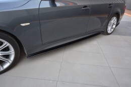 Seitenschweller Ansatz Cup Leisten passend für BMW 5er E60/61 M Paket schwarz Hochglanz