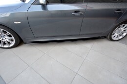 Seitenschweller Ansatz Cup Leisten passend für BMW 5er E60/61 M Paket schwarz Hochglanz