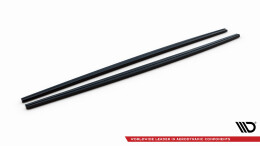 Seitenschweller Ansatz Cup Leisten passend für BMW 5er F10/ F11 M-POWER/ M Paket schwarz Hochglanz