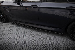 Street+ Seitenschweller Leisten passend für BMW 5er F10/ F11 M-POWER/ M Paket schwarz Hochglanz