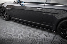 Seitenschweller Ansatz Cup Leisten passend für BMW 6er Coupe E63 / Cabrio E64 schwarz Hochglanz