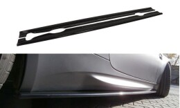 Seitenschweller Ansatz Cup Leisten passend für BMW M3 E92 / E93 schwarz Hochglanz