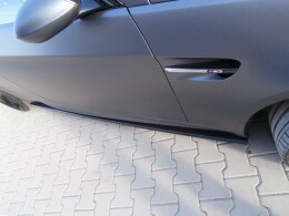 Seitenschweller Ansatz Cup Leisten passend für BMW M3 E92 / E93 schwarz Hochglanz