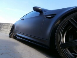Seitenschweller Ansatz Cup Leisten passend für BMW M3 E92 / E93 schwarz Hochglanz