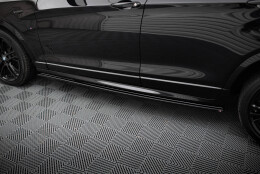Seitenschweller Ansatz Cup Leisten passend für BMW X4 M Paket schwarz Hochglanz