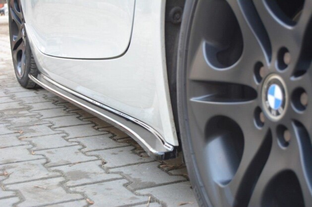 Seitenschweller Ansatz Cup Leisten passend für BMW Z4 E85 / E86 vor Facelift schwarz Hochglanz