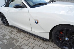 Seitenschweller Ansatz Cup Leisten für BMW Z4 E85 / E86 vor Facelift schwarz Hochglanz