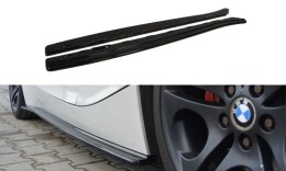 Seitenschweller Ansatz Cup Leisten passend für BMW Z4 E85 / E86 vor Facelift schwarz Hochglanz