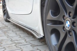 Seitenschweller Ansatz Cup Leisten für BMW Z4 E85 / E86 vor Facelift schwarz matt