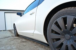 Seitenschweller Ansatz Cup Leisten passend für Chevrolet Camaro SS / Standard Mk5 schwarz Hochglanz