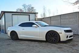 Seitenschweller Ansatz Cup Leisten passend für Chevrolet Camaro SS / Standard Mk5 schwarz Hochglanz