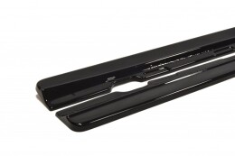 Seitenschweller Ansatz Cup Leisten passend für Chevrolet Camaro SS / Standard Mk5 schwarz Hochglanz