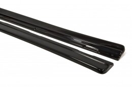 Seitenschweller Ansatz Cup Leisten passend für Chevrolet Camaro SS / Standard Mk5 schwarz Hochglanz