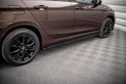 Seitenschweller Ansatz Cup Leisten passend für Fiat Tipo S-Design schwarz Hochglanz