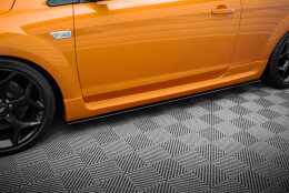 Seitenschweller Ansatz Cup Leisten passend für Ford Focus ST Mk2 FL schwarz Hochglanz