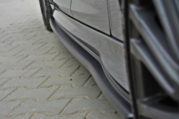 Seitenschweller Ansatz Cup Leisten passend für Ford Focus RS Mk3 schwarz Hochglanz