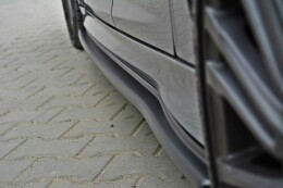 Seitenschweller Ansatz Cup Leisten für Ford Focus RS Mk3 schwarz Hochglanz