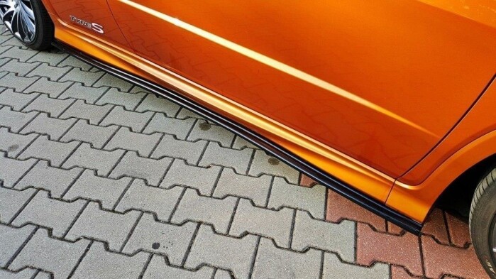 Street+ Seitenschweller Leisten passend für Honda Civic Type-S/R Mk8 schwarz Hochglanz