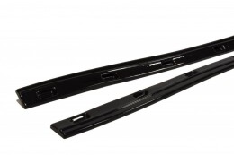 Seitenschweller Ansatz Cup Leisten passend für HONDA CIVIC VIII TYPE S/R schwarz Hochglanz
