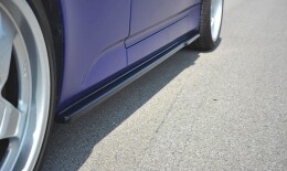 Seitenschweller Ansatz Cup Leisten passend für HONDA S2000 schwarz Hochglanz