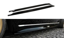 Seitenschweller Ansatz Cup Leisten passend für Jeep Grand Cherokee WK2 Summit Facelift schwarz Hochglanz