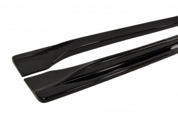 Seitenschweller Ansatz Cup Leisten passend für Jeep Grand Cherokee WK2 Summit Facelift schwarz Hochglanz