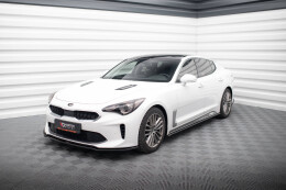 Seitenschweller Ansatz Cup Leisten für Kia Stinger GT / GT-Line / Standard Mk1 schwarz Hochglanz