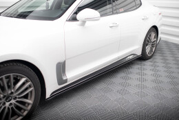 Seitenschweller Ansatz Cup Leisten KIA STINGER GT schwarz...