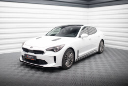 Seitenschweller Ansatz Cup Leisten passend für Kia Stinger GT / GT-Line / Standard Mk1 schwarz Hochglanz