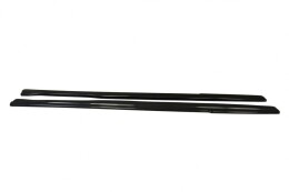 Seitenschweller Ansatz Cup Leisten passend für Lexus CT Mk1 Facelift schwarz Hochglanz