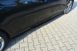 Seitenschweller Ansatz Cup Leisten passend für Lexus GS Mk4 Facelift schwarz Hochglanz