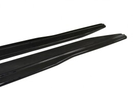 Seitenschweller Ansatz Cup Leisten passend für Lexus GS Mk4 Facelift schwarz Hochglanz