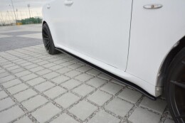 Seitenschweller Ansatz Cup Leisten passend für Lexus IS Mk2 schwarz Hochglanz
