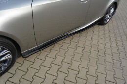 Seitenschweller Ansatz Cup Leisten passend für Lexus IS Mk3/ Mk3 Facelift schwarz Hochglanz