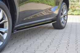 Street+ Seitenschweller Leisten passend für Lexus NX Mk1 /Mk1 FL schwarz Hochglanz