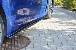 Seitenschweller Ansatz Cup Leisten passend für Lexus RC F schwarz Hochglanz