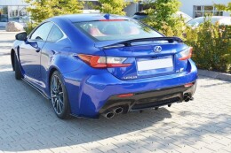 Seitenschweller Ansatz Cup Leisten passend für Lexus RC F schwarz Hochglanz