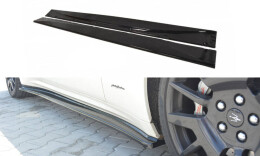 Seitenschweller Ansatz Cup Leisten passend für Maserati Granturismo Mk1 schwarz Hochglanz