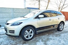Seitenschweller Ansatz Cup Leisten passend für MAZDA CX-7 schwarz Hochglanz