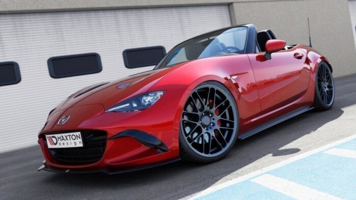 Seitenschweller Ansatz Cup Leisten passend für Mazda MX-5 ND (Mk4) schwarz Hochglanz