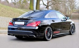 Seitenschweller Ansatz Cup Leisten für Mercedes CLA 45 AMG C117/A45 AMG W176 vor FL schwarz Hochglanz