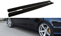 Seitenschweller Ansatz Cup Leisten passend für MERCEDES CLS C218 AMG LINE schwarz Hochglanz