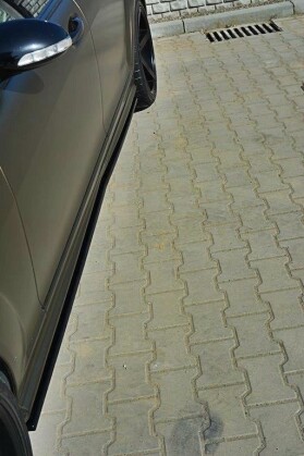Seitenschweller Ansatz Cup Leisten passend für MERCEDES S-KLASSE W221 AMG LWB Carbon Look
