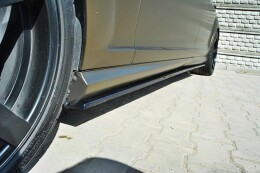 Seitenschweller Ansatz Cup Leisten passend für MERCEDES S-KLASSE W221 AMG LWB Carbon Look
