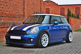 Seitenschweller Ansatz Cup Leisten für V.1 für MINI COOPER R56 JCW schwarz Hochglanz