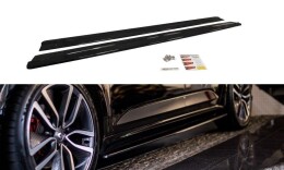 Seitenschweller Ansatz Cup Leisten passend für Renault Talisman schwarz Hochglanz