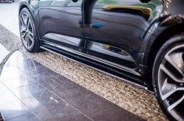 Seitenschweller Ansatz Cup Leisten passend für Renault Talisman schwarz Hochglanz